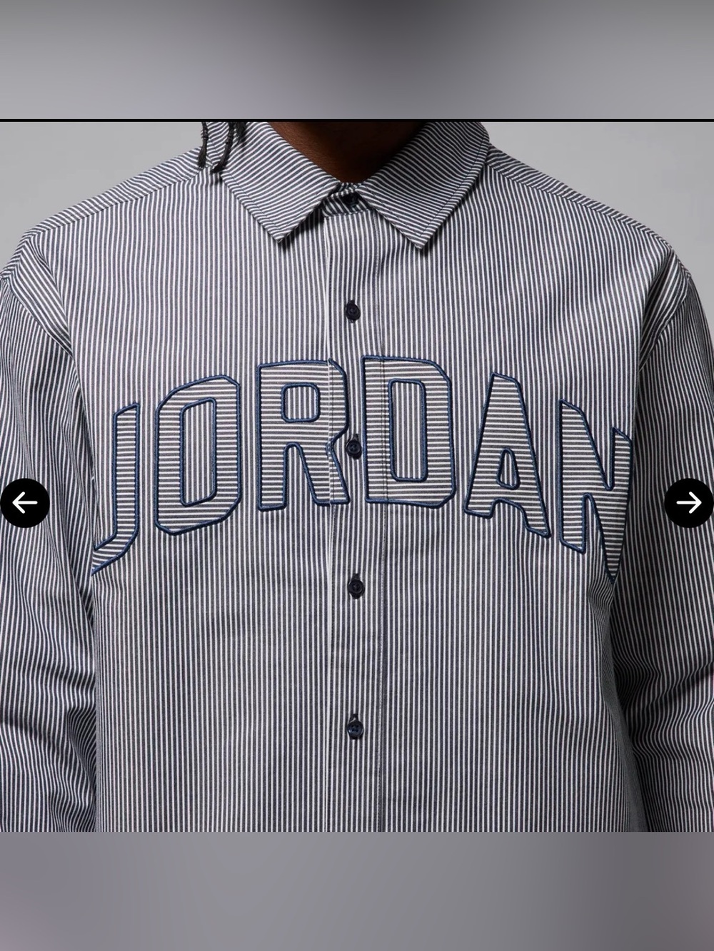 Jordan Flight
Men's Oxford Long-Sleeve Top. Size S.  NWT